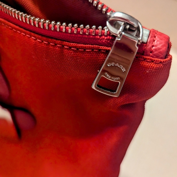 Coach red zip nylon tote - Picture 5 of 11